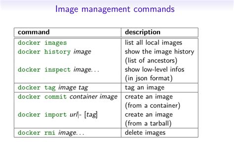 what are generic imaging commands